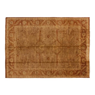 New Gold Wash Indian Oushak Design Rug - 9'11" X 13'7" For Sale
