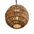Contemporary Braided Banana Leaf Globe Coastal Pendant Light Small For Sale - Image 3 of 6