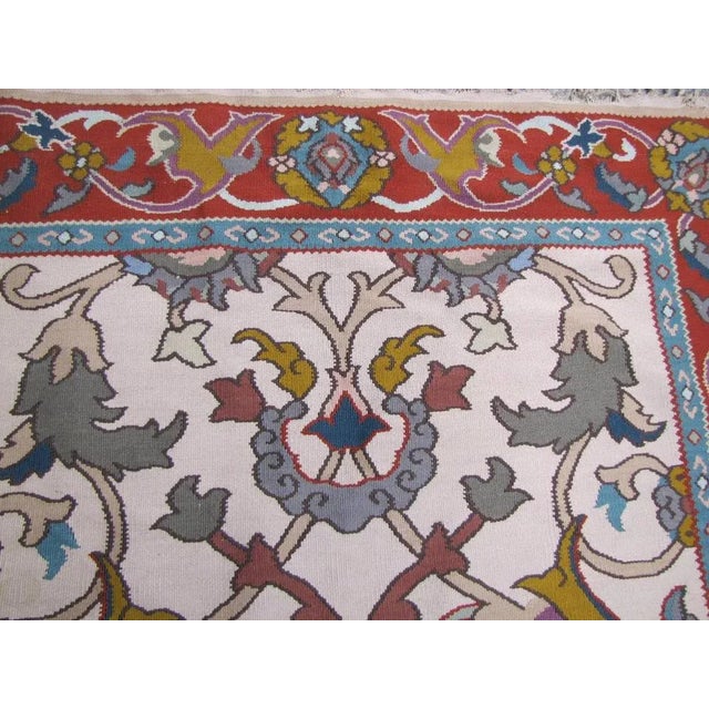 Transylvanian Flat Kilim Rug, 1920s For Sale - Image 4 of 10