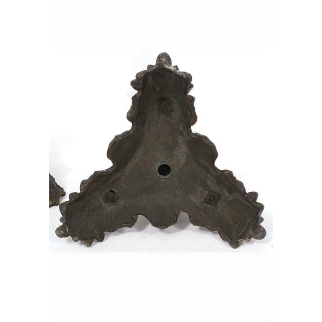 Pair of }Italian Renaissance-Revival Bronze Candlesticks For Sale In Greenville, SC - Image 6 of 15