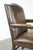 English Wood and Cowhide Leather Gainsborough Chair For Sale - Image 9 of 13