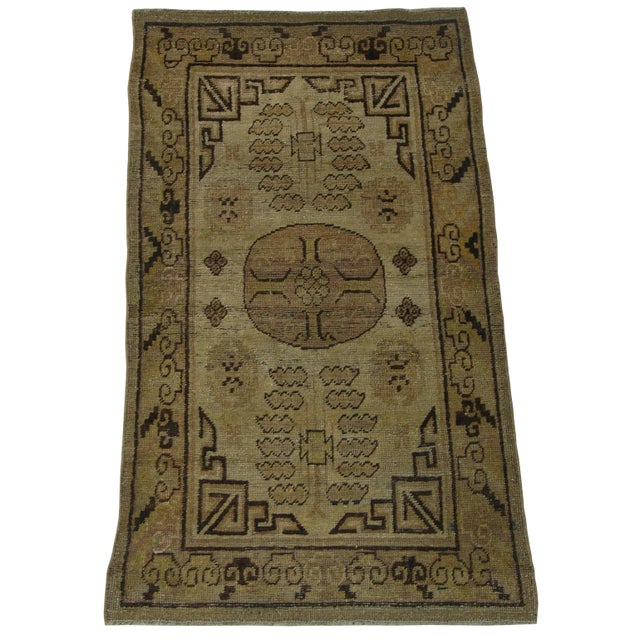 1900s Antique Khotan Samarkand Rug-2'5'' X 4'7'' For Sale