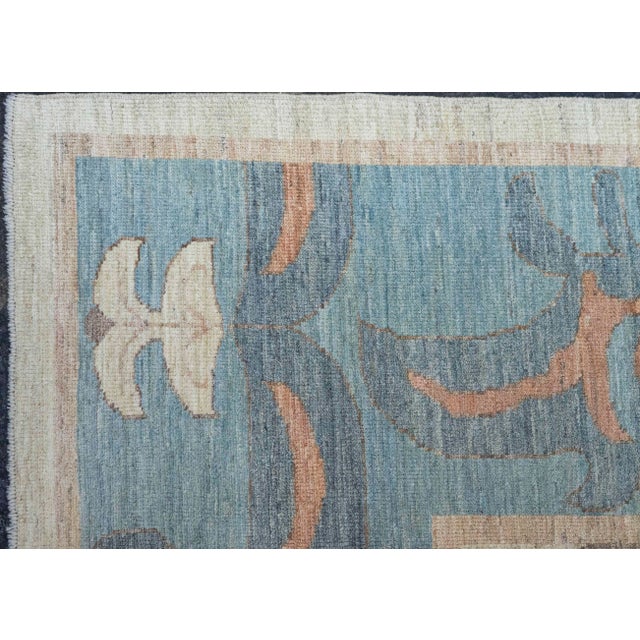 Early 21st Century Turkish Oushak Antique Look Rug 12'2" x 15'8" #20364 For Sale - Image 5 of 8