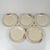 Set of 5 Longwy dessert plates, early 20th century, floral design Glazed earthenware Dimensions: Diameter: 21 cm Height: 2...