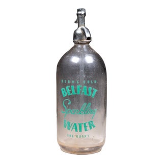 Antique Belfast Sparkling Water Seltzer Siphon Bottle c.1930 For Sale