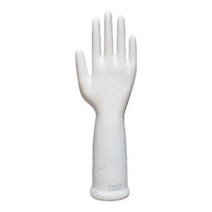Large Vintage Glazed Porcelain Factory Rubber Glove Mold C.1991