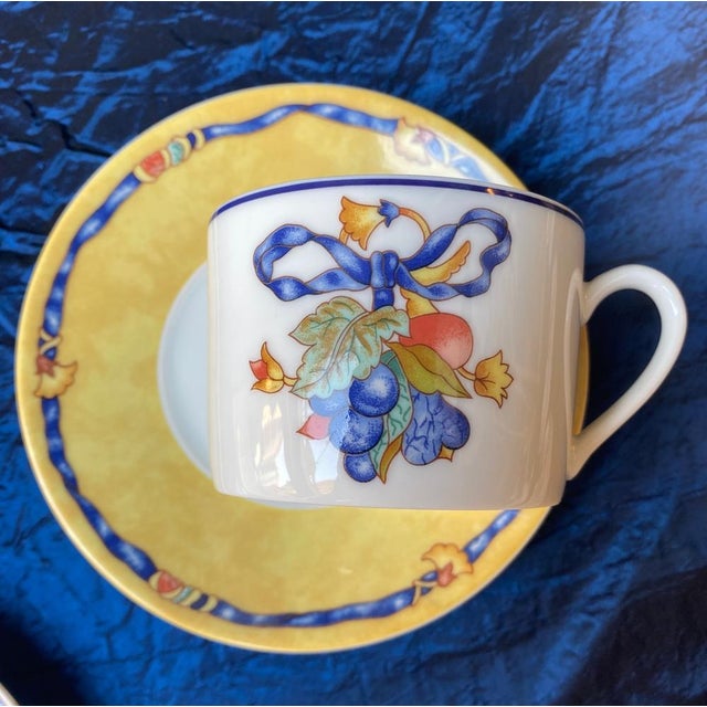 Borghese Bernardaud Tea Cups, Set of 6 For Sale - Image 3 of 5
