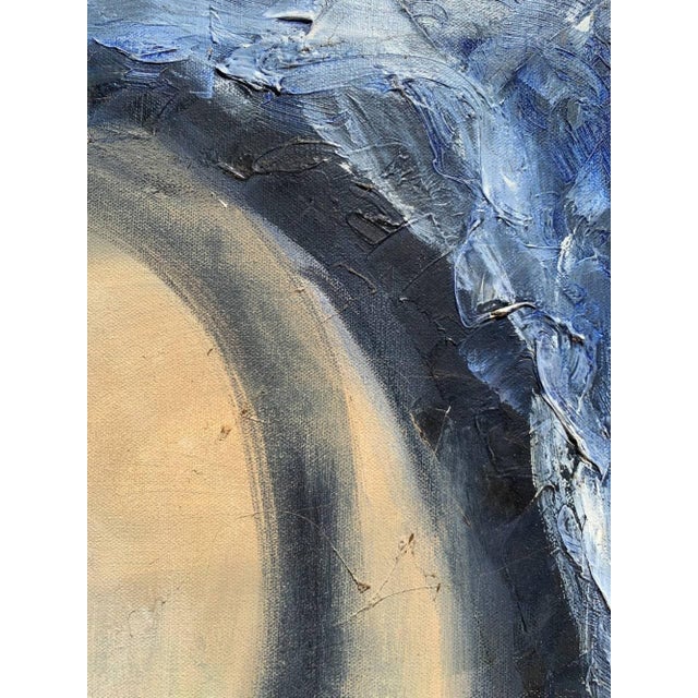 Meyer Kupferman Abstract Portrait Oil Painting on Canvas, 1975 For Sale In Jacksonville, FL - Image 6 of 8