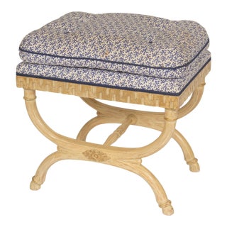 Neo Classical Style Painted Bench For Sale