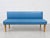 Mid-Century Modern Vintage Bench Seat in Blue Imitation Leather, 1960s For Sale - Image 3 of 13