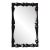 1990s Reeves Art & Design Black Louis Louis Mirror For Sale
