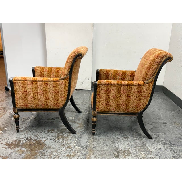 Nancy Corzine Nancy Corzine Circa 2000 Custom Design Lounge Chairs, Pair For Sale - Image 4 of 12