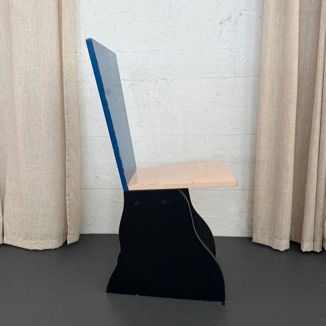 Studio Alchimia Vintage Postmodern "Ambrogio" Chair by Alessandro Mendini for Studio Alchimia For Sale - Image 4 of 11