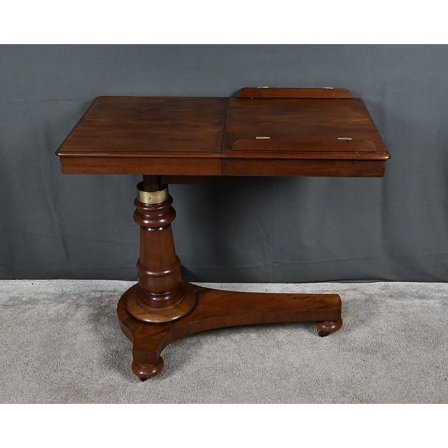 Victorian Mahogany Reading Table, England, Mid-19th Century For Sale - Image 3 of 18