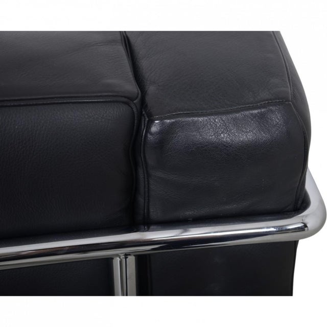 LC2 Chair in Black Leather by Le Corbusier, 2000s For Sale - Image 11 of 17