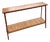 Vintage Stitched Leather and Oak Shelf by Jacques Adnet, 1950s For Sale