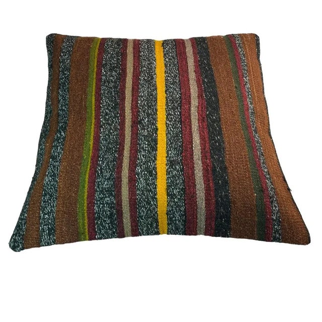 Vintage Turkish Kilim Cushion Cover, 1970s For Sale - Image 3 of 11