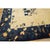 1920s Rectangle Hand Knotted Wool Antique Open Field Medallion Blue Large Rug For Sale - Image 9 of 11