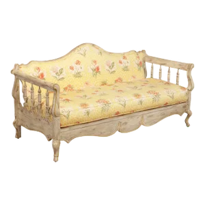 Early 21st Century Berkeley Hall Collection French Country Style Distress Painted Sofa