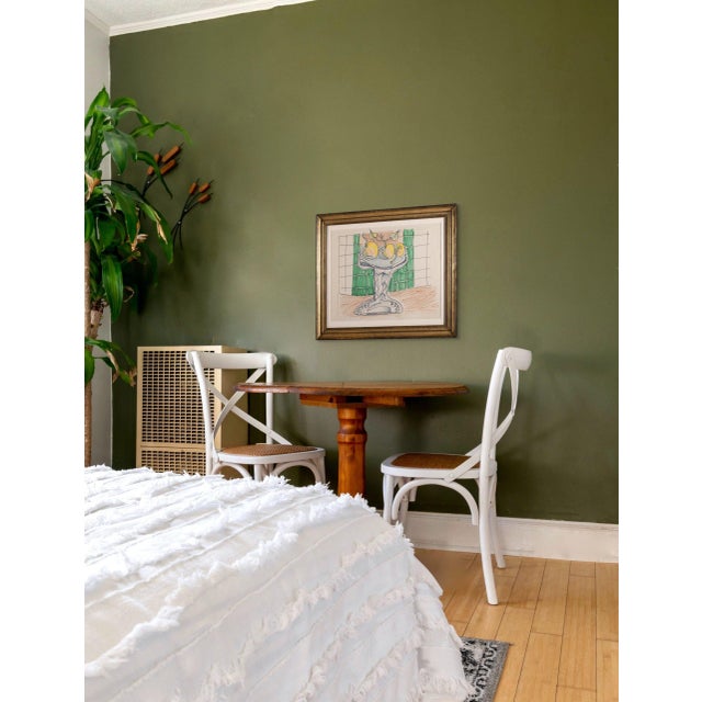 Johann Georg Müller, Still Life, 1981, Paint & Paper, Framed For Sale - Image 3 of 4