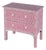 Vivienne 29 in. W Rectangular Bone Inlay 2 Drawer Accent Chest, Pink For Sale