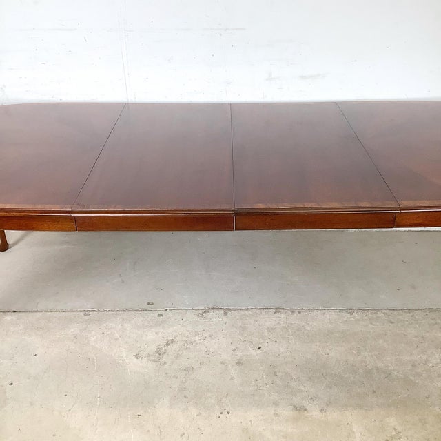 Queen Anne Mahogany Oval Extension Dining Table, Hickory Chair Company “James River Collection” For Sale In Philadelphia - Image 6 of 18