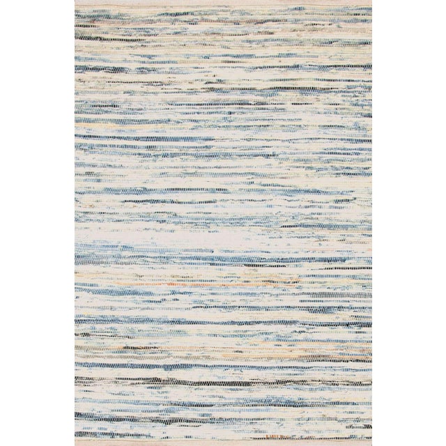 Contemporary Dash & Albert by Annie Selke Denim Rag Woven Cotton Rug, 8' 6" x 11' 6" For Sale - Image 3 of 3