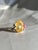 Yellow Dazzling Yellow Fire Opal Cocktail Ring, Size 7 For Sale - Image 8 of 12