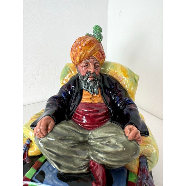 Ceramic Vintage Royal Doulton Figurine ~ "Abdullah" ~ Hn 2104 For Sale - Image 7 of 12
