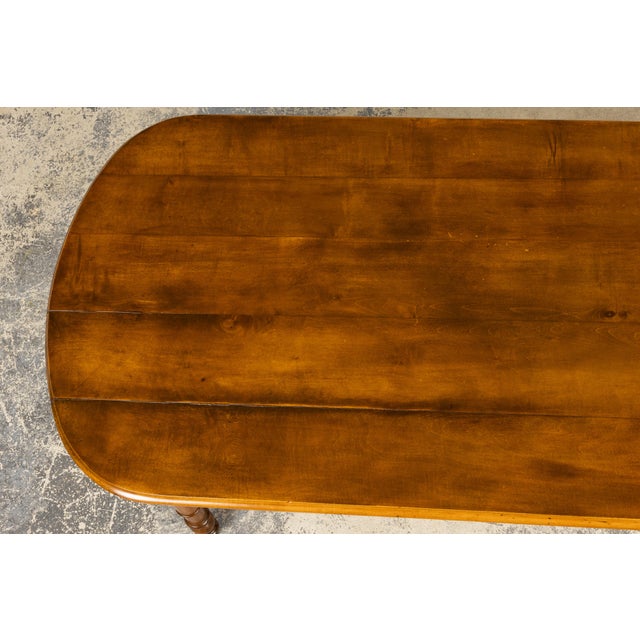 French Provincial Fruitwood Farmhouse Dining Table For Sale In New York - Image 6 of 16