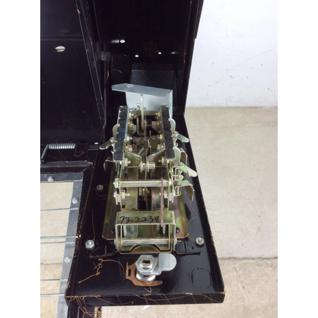 Mid Century Modern Freestanding Newspaper Vending Machine on Hairpin Legs For Sale - Image 10 of 12