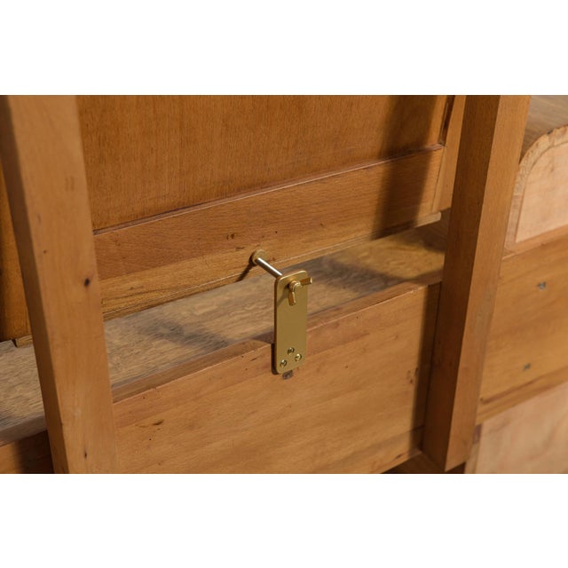 Brown Art Deco Dressing Table, Former Czechoslovakia, 1950s For Sale - Image 8 of 18