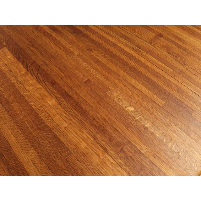 Oak Vintage Dining Table Without Leaf For Sale In Los Angeles - Image 6 of 12