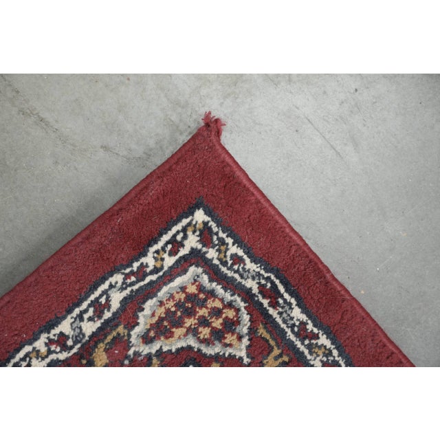 Textile Vintage Red Patterned Rug For Sale - Image 7 of 10