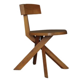 Elm S34 Chair from Pierre Chapo, 1980s For Sale