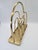 Hollywood Regency-Style Newspaper Rack in Brass-Plated Metal, 1970s For Sale - Image 4 of 10
