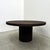 Wood Vintage 70s Chocolate Brown Cork Round Dining Table – MCM Postmodern Retro 80s For Sale - Image 7 of 10