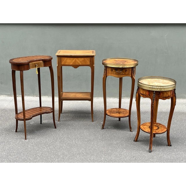 Brown 1950s French Neoclassic Rosewood Pedestal Table For Sale - Image 8 of 9