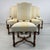 Dimensions: H 38.5” x W 19” x D 22” x SH 20” Set of 6 Vintage French Louis XIII style high back dining chairs. Upholstered...