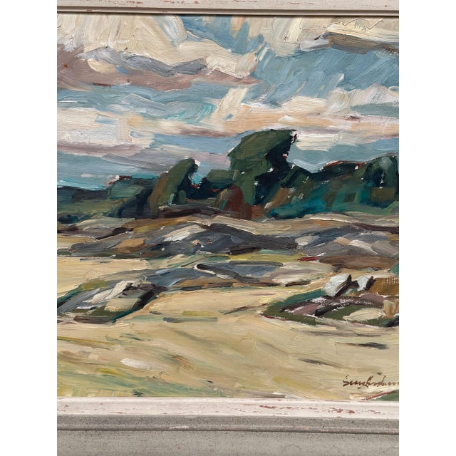 Georg Andersson, Mountains Landscape, 1950s, Oil Painting on Canvas, Framed For Sale - Image 16 of 17