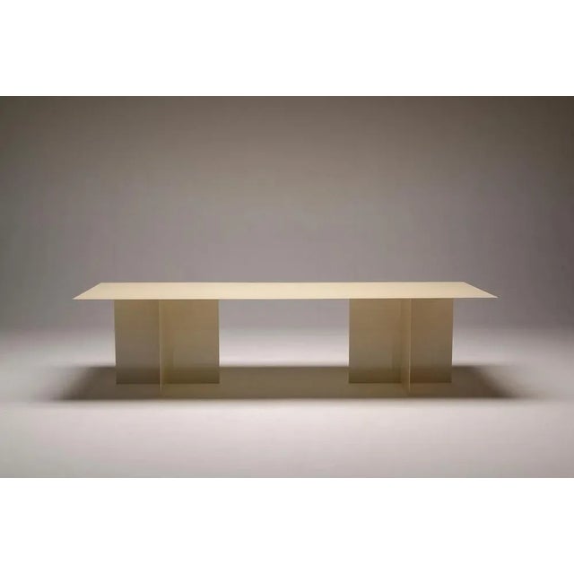 Across rectangular dining table by secondome edizioni designer: claudia pignatale. Dimensions: d 100 x w 300 x h 73 cm....