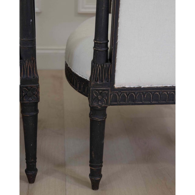 Wood Pair of Swedish Empire Style Armchairs For Sale - Image 7 of 8
