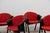 Black Lacquered Wood Chairs with Red Fabric Seats from Pozzi & Verga, 1970s, Set of 4 For Sale - Image 6 of 13