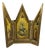 Vintage Italian Sacred Triptych Gilded Wood Gold Background, 1960s For Sale
