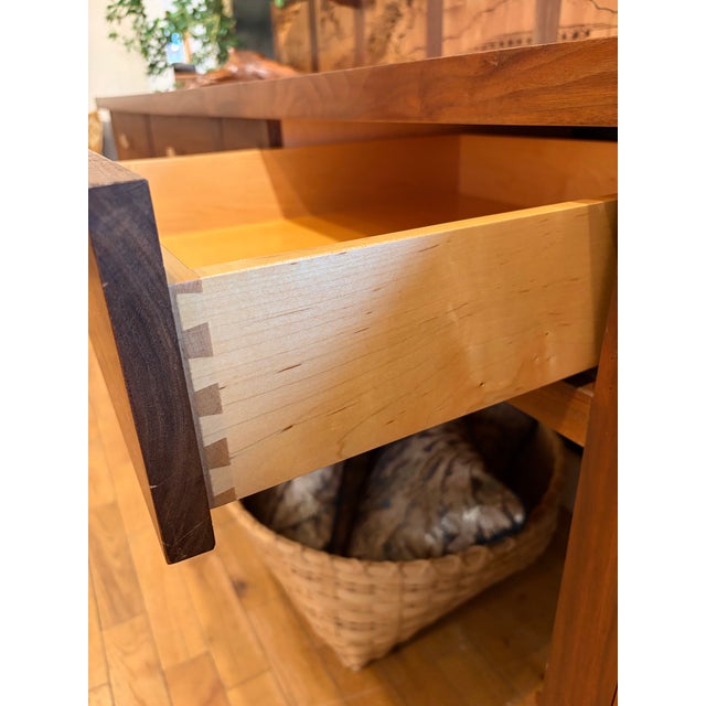 Wood Custom Made Arts and Crafts Sideboard For Sale - Image 7 of 12