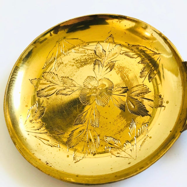 Etched Brass Ashtray For Sale - Image 4 of 5