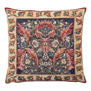 Corinthe Red Tapestry Cushion With Feather Filler - 46x46cm (18"x18") For Sale