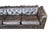 Mid-Century Modern Vintage 1970s Leather Chesterfield Sofa Button Tufted Brown Leather Sofa For Sale - Image 3 of 16