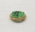 Napier Vintage 1965 Signed Napier Oval Carved Faux-Jade Brooch For Sale - Image 4 of 6