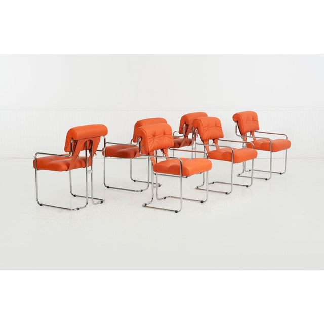 Guido Faleschini for I4 Mariani Tucroma Dining Chairs, Set of Six, Italy, 1971 For Sale - Image 4 of 18